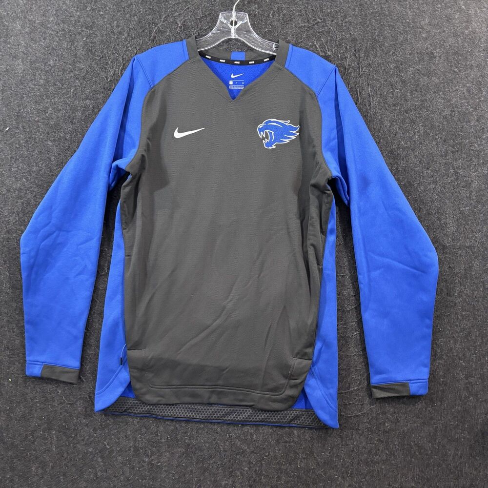 Kentucky Wildcats Pullover Men's Small Blue Gray Pockets Long Sleeve Nike